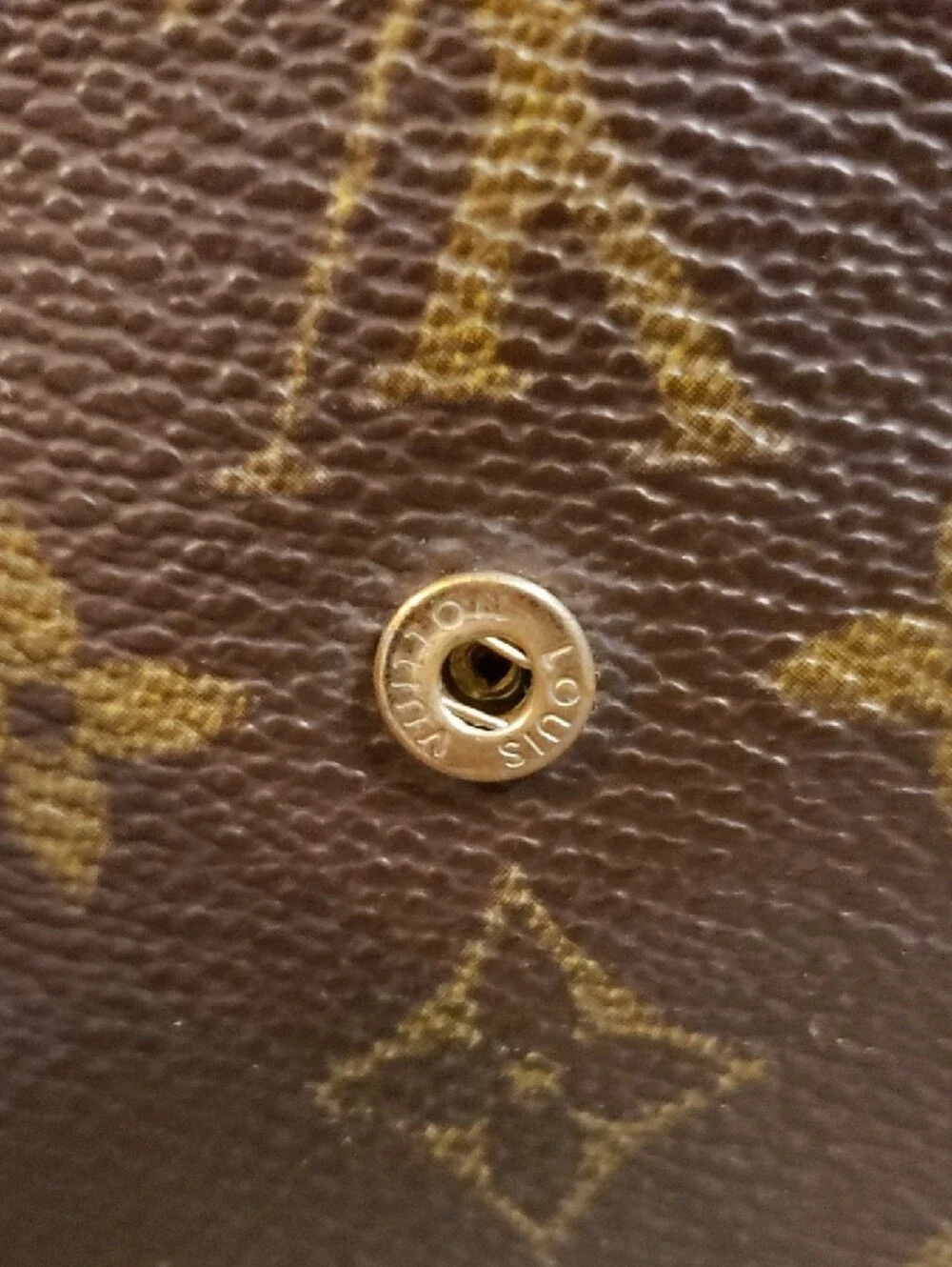 Authentic Louis Vuitton Monogram Trifold Wallet - Brown & Gold Hardware
